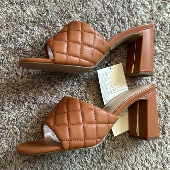 Brand new The drop Pattie quilted toffee heel size 9.5 - Picture 2 of 5